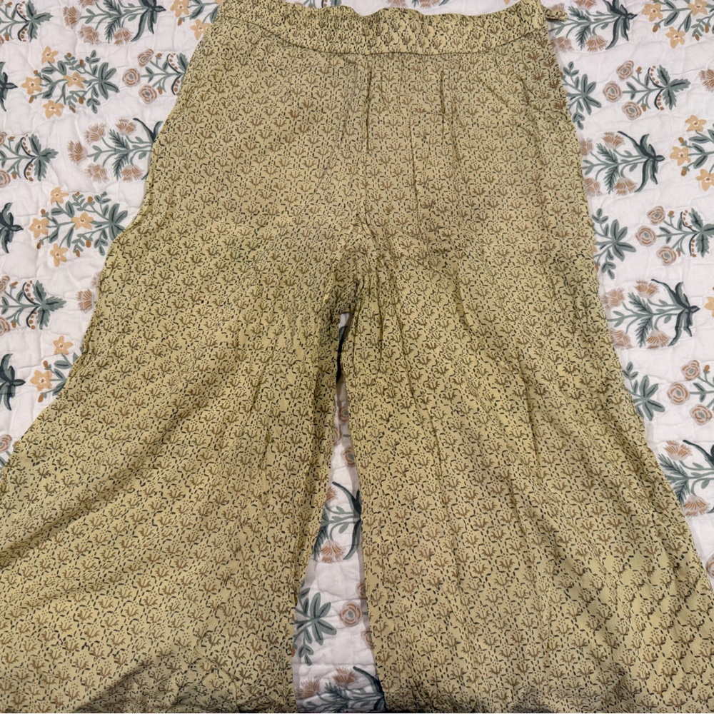 Zuda Yellow Patterned Palazzo